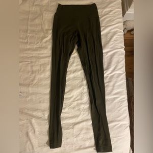 Green lululemon align leggings. Worn but still in excellent condition.